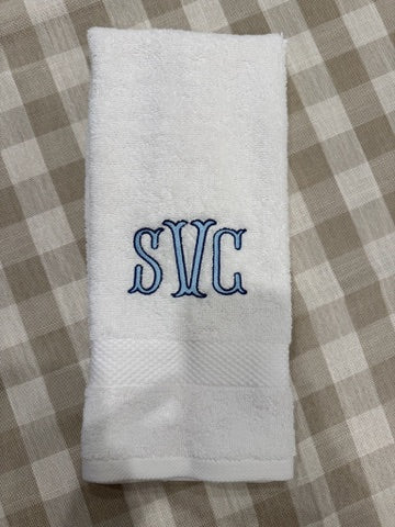 Everyday Monogram Hand Towel