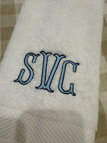 Everyday Monogram Hand Towel