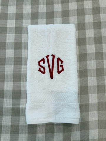 Everyday Monogram Hand Towel