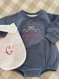Little Moments Bubble Romper & Bib Set