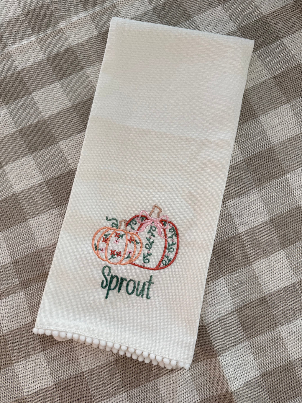 Pumpkin Patch Tea Towel