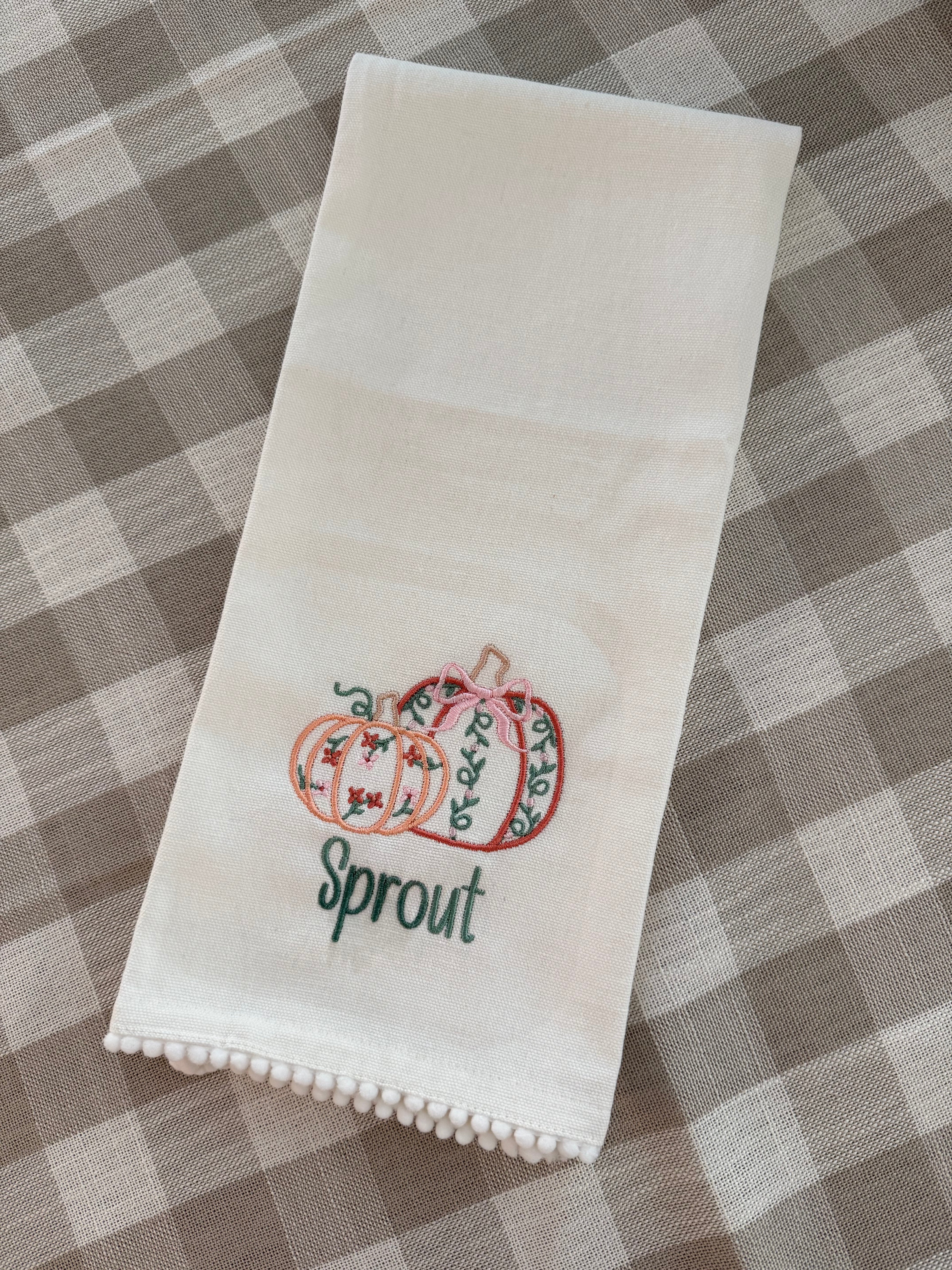 Pumpkin Patch Tea Towel