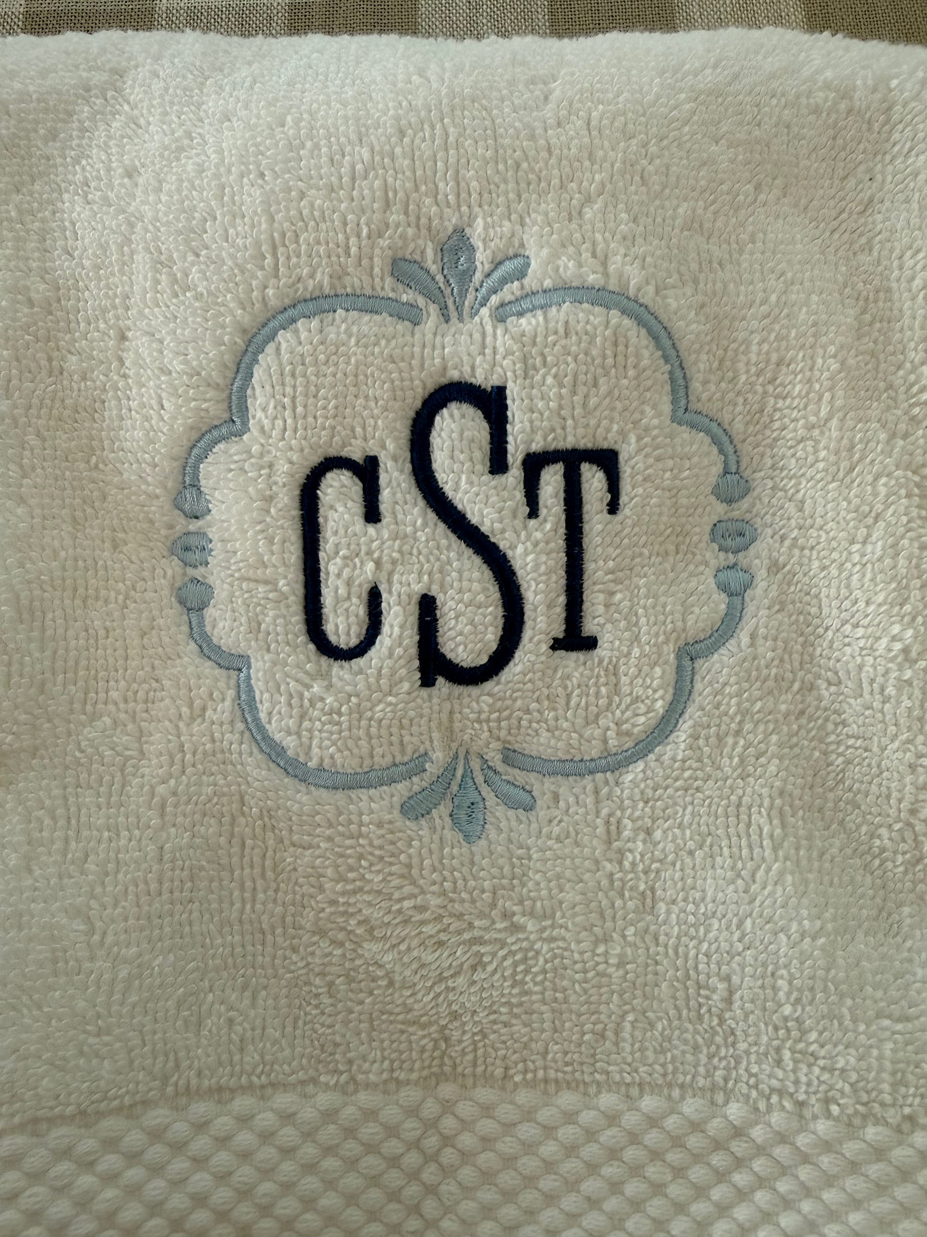 Everyday Monogram Hand Towel