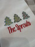 Merry & Bright Personalized Tea Towel