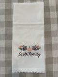 Thanksgiving Family Personalized Tea Towel