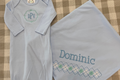 Blue Newborn Gown & Blanket Set