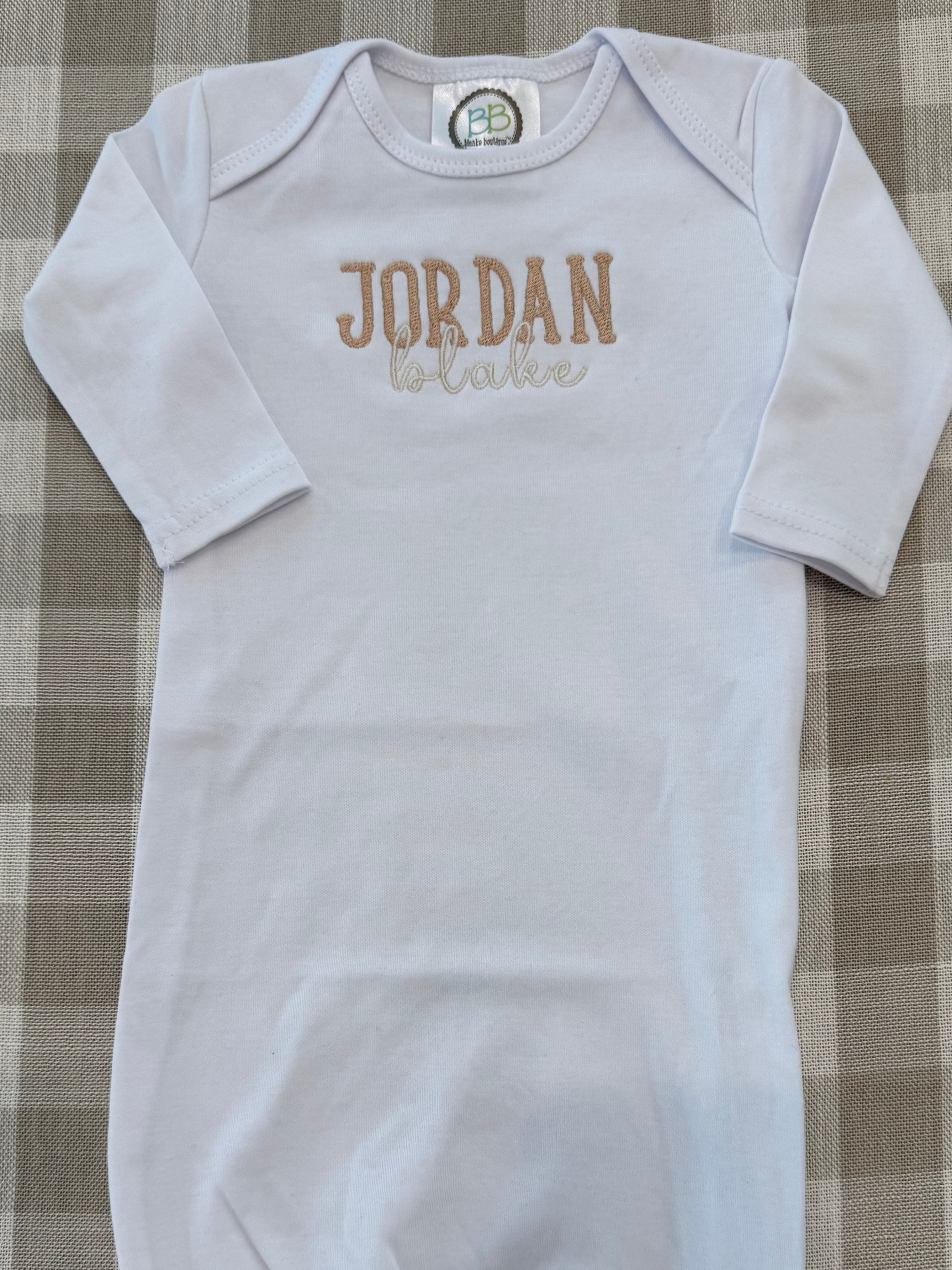 Tiny Treasures Newborn Gown