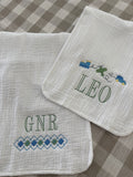 Planes, Trains & Automobiles Muslin Burp Cloths (Set of Two)