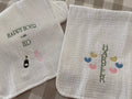 Happy Hour Muslin Burp Cloths (Set of Two)