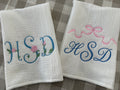 Blooms & Bows Muslin Burp Cloths (Set of Two)