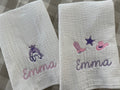 Little Buckaroo Muslin Burp Cloths (Set of Two)