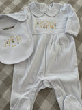 Tiny Tulips Footed Sleeper Set