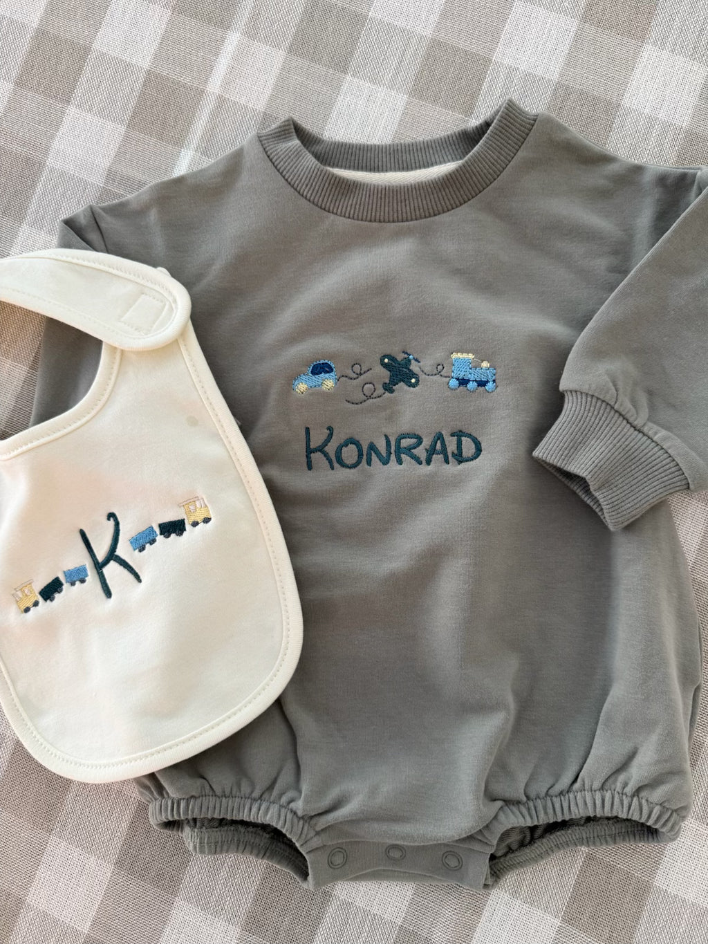 Little Moments Bubble Romper & Bib Set