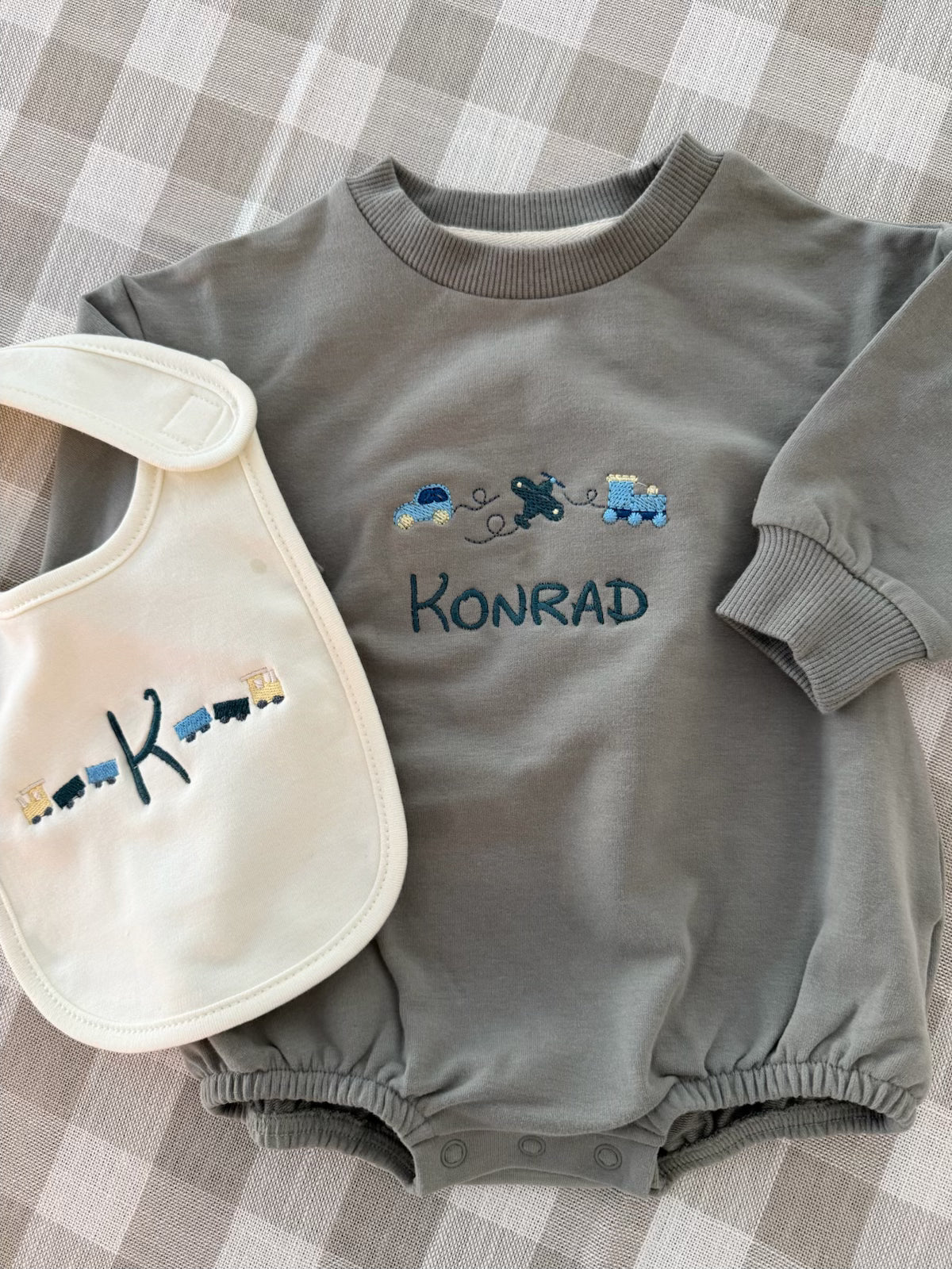 Little Moments Bubble Romper & Bib Set