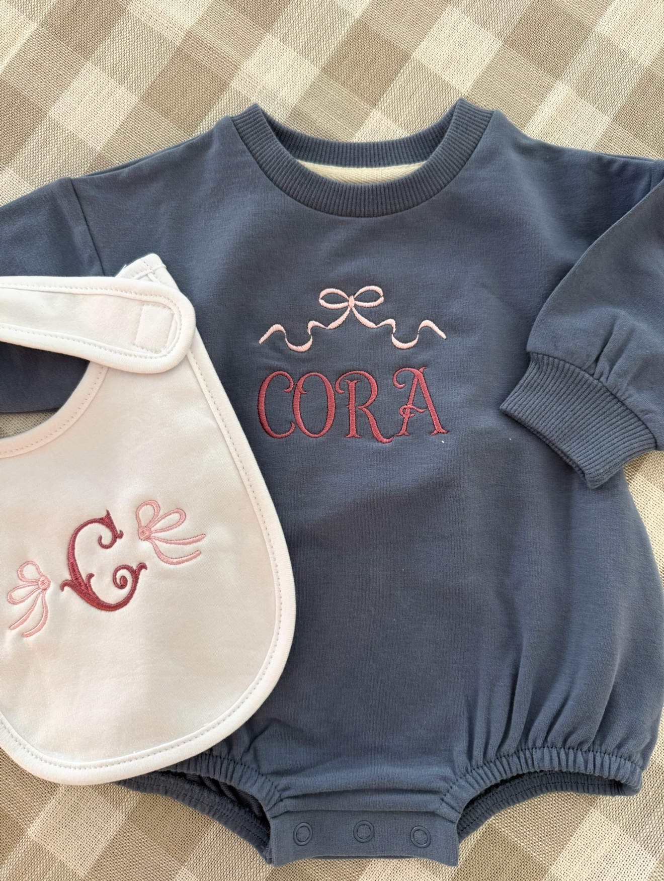 Baby and kids personalized embroidery